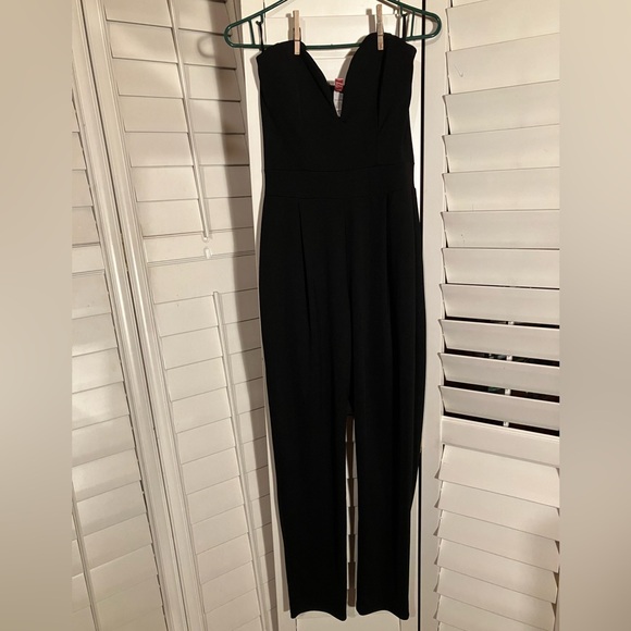 Coco Avante (US brand) strapless jumpsuit in black . Size L - Picture 1 of 5